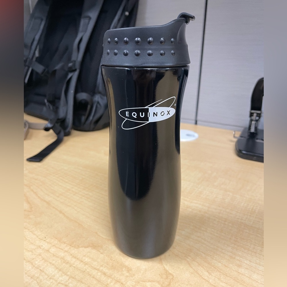 Equinox Gym Black Water Bottle